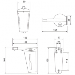 SDS0006 Surface mounted soap dispenser